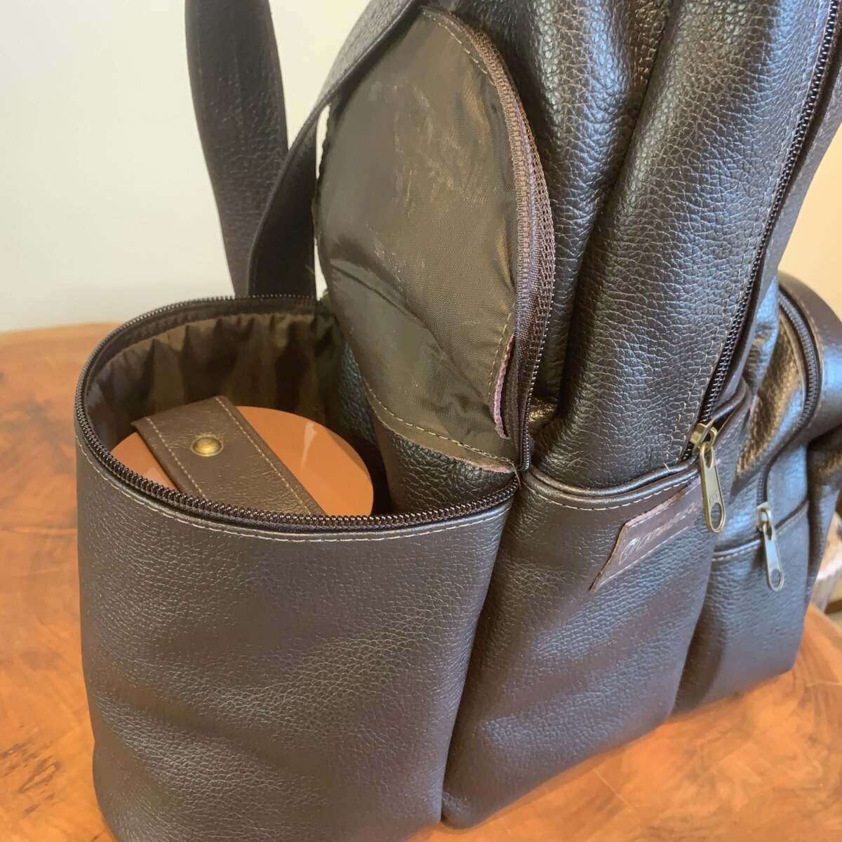 Mateira Garupa Couro Café - Imagem 3