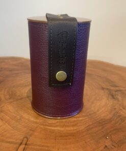 Porta Erva Mate Couro Marsala