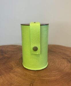 Porta Erva Mate Couro Limão