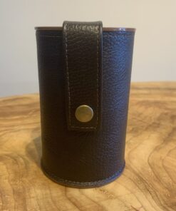 Porta Erva Mate Couro Café