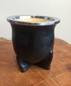 Cuia Uruguaia em Couro Preta