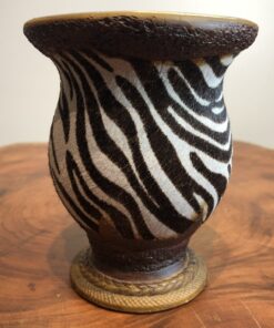 cuia animal print Zebra Branca