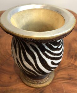 Alternative view of cuia animal print Zebra Branca