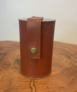 PORTA ERVA MATE COURO FERRUGEM