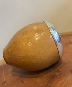 Cuia Coquinho Bocal em Prata e Ouro