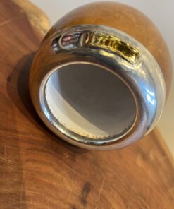 Alternative view of Cuia Coquinho Bocal em Prata e Ouro