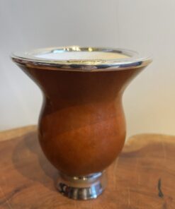 Alternative view of Cuia de Porongo Bocal em Prata e Ouro 549