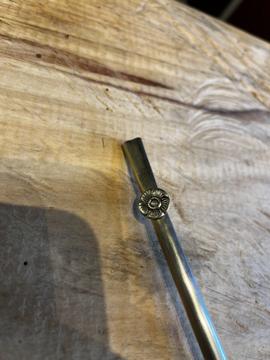 Bomba de Alpaca Medalha Flor - G