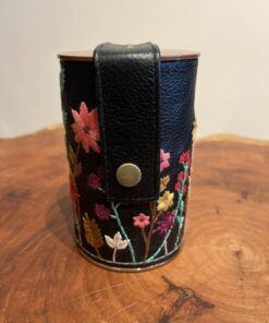 Porta Erva Mate Flor do Campo Preto