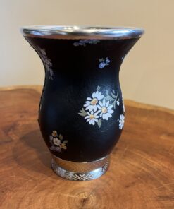 Cuia Forrada em Couro Estampada C04