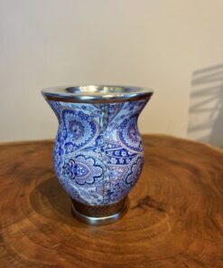 Alternative view of Cuia de Porongo em Couro Estampado - Mandalas