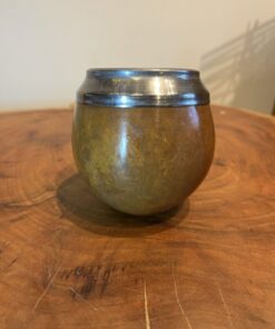 Alternative view of Cuia Coquinho com Bocal Cromado e Suporte