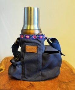 Mateira Galope Lona Marinho - Floral Azul