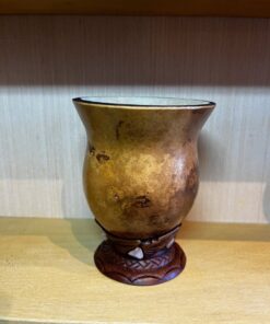 Cuia de Porongo com Pé de Massa e Pedrarias - Pedra Rosa