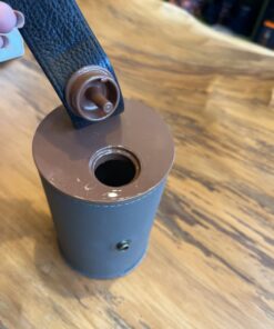 Alternative view of Porta Erva Mate Couro Chumbo