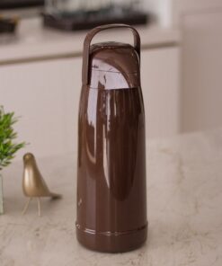 Garrafa Térmica Termolar 1 L Marrom Café da tarde Magic Pump