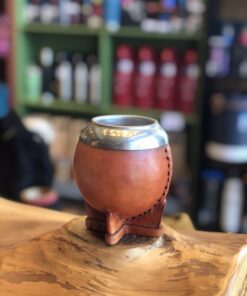 Cuia Coquinho Couro Acerola