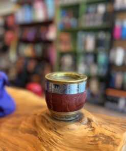 Cuia Mate Roma Especial Alpaca e Bronze