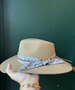 Chapéu Cavalgada Feltro 20x Marcatto Camel com Cinza M 58