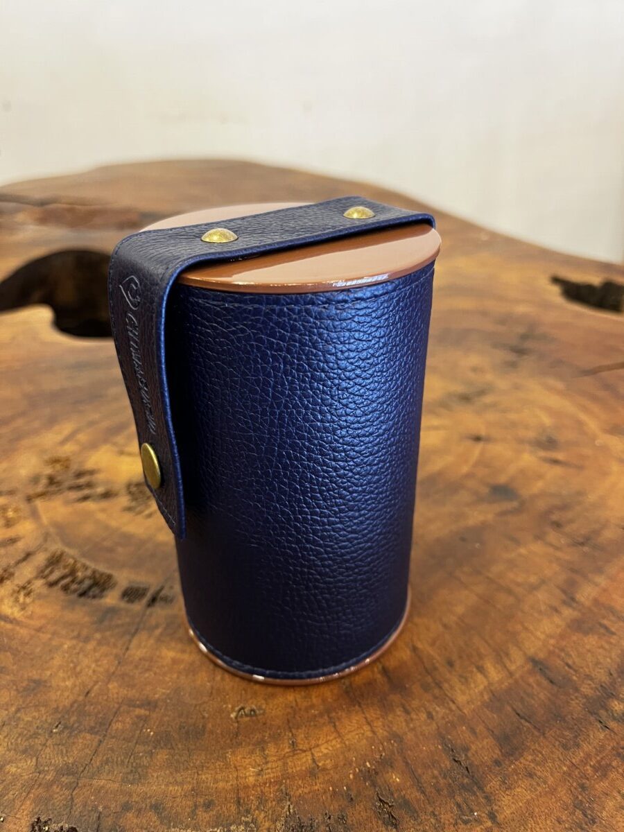 Porta Erva Mate Couro Navy - Imagem 2