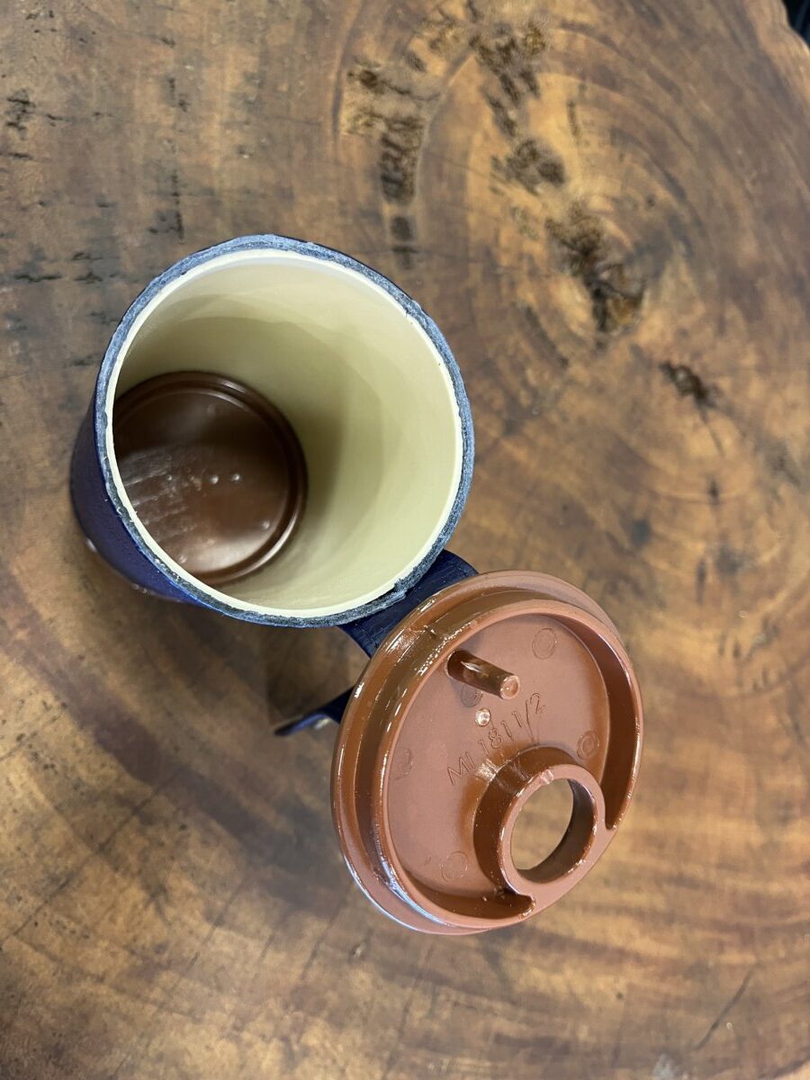 Porta Erva Mate Couro Navy - Imagem 3