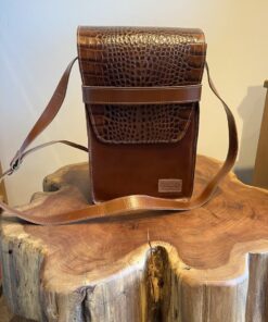 Mateira Laçador Croco Camel