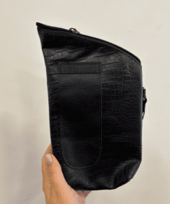 Porta Erva Ziper Croco Preto G