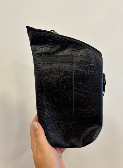 Porta Erva Ziper Croco Preto G