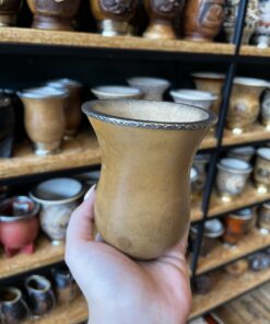 Cuia Bago de Touro Clara com Alpaca - A4