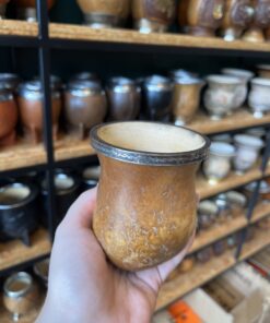 Cuia Bago de Touro Clara com Alpaca - A6