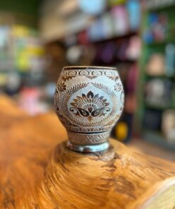 Cuia Coquinho Trabalhada a Laser com Glitter A01