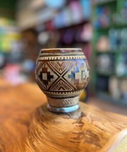 Cuia Coquinho Trabalhada a Laser com Glitter A02