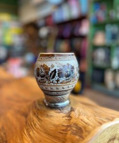 Cuia Coquinho Trabalhada a Laser com Glitter A03