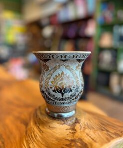 Cuia Trabalhada a Laser com Glitter A04