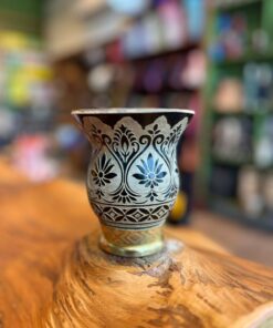 Cuia Trabalhada a Laser com Glitter A08