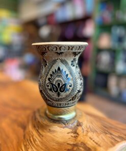 Cuia Trabalhada a Laser com Glitter A09