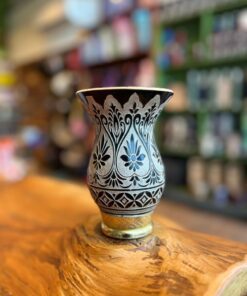 Cuia Trabalhada a Laser com Glitter A11