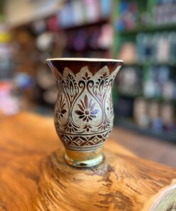 Cuia Trabalhada a Laser com Glitter A15