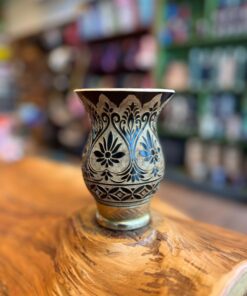 Cuia Trabalhada a Laser com Glitter A13