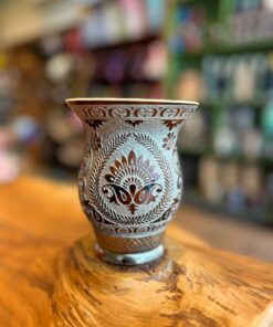 Cuia Trabalhada a Laser com Glitter A16