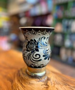 Cuia Trabalhada a Laser com Glitter A17