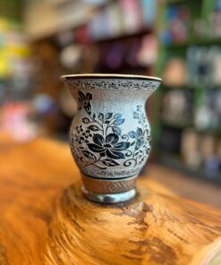 Cuia Trabalhada a Laser com Glitter A22