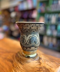 Cuia Trabalhada a Laser com Glitter A23