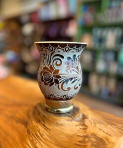 Cuia Trabalhada a Laser com Glitter A24